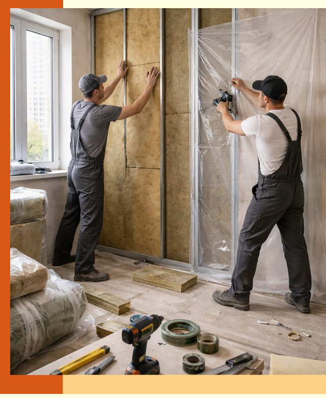 Утепление квартиры изнутри профессионально в Южноуральске