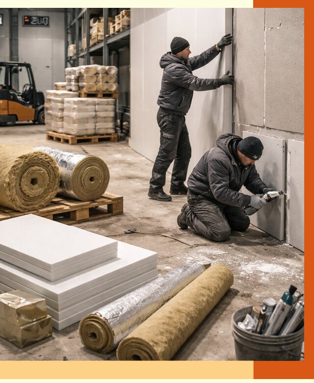 Утепление холодного склада в Южноуральске от 9296 руб/м2 — комплексное под ключ | ТепломастерЖрк