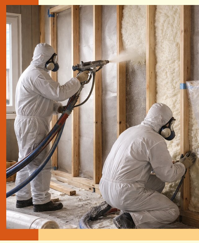 Утепление каркасной стены ППУ в Южноуральске для домов и коттеджей