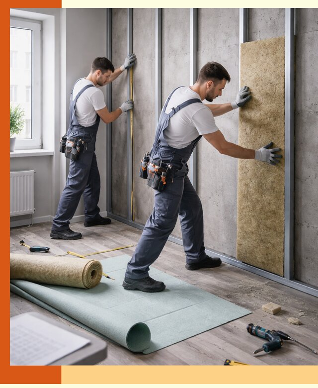 Шумоизоляция квартиры под ключ в Южноуральске — профессионально и гарантированно